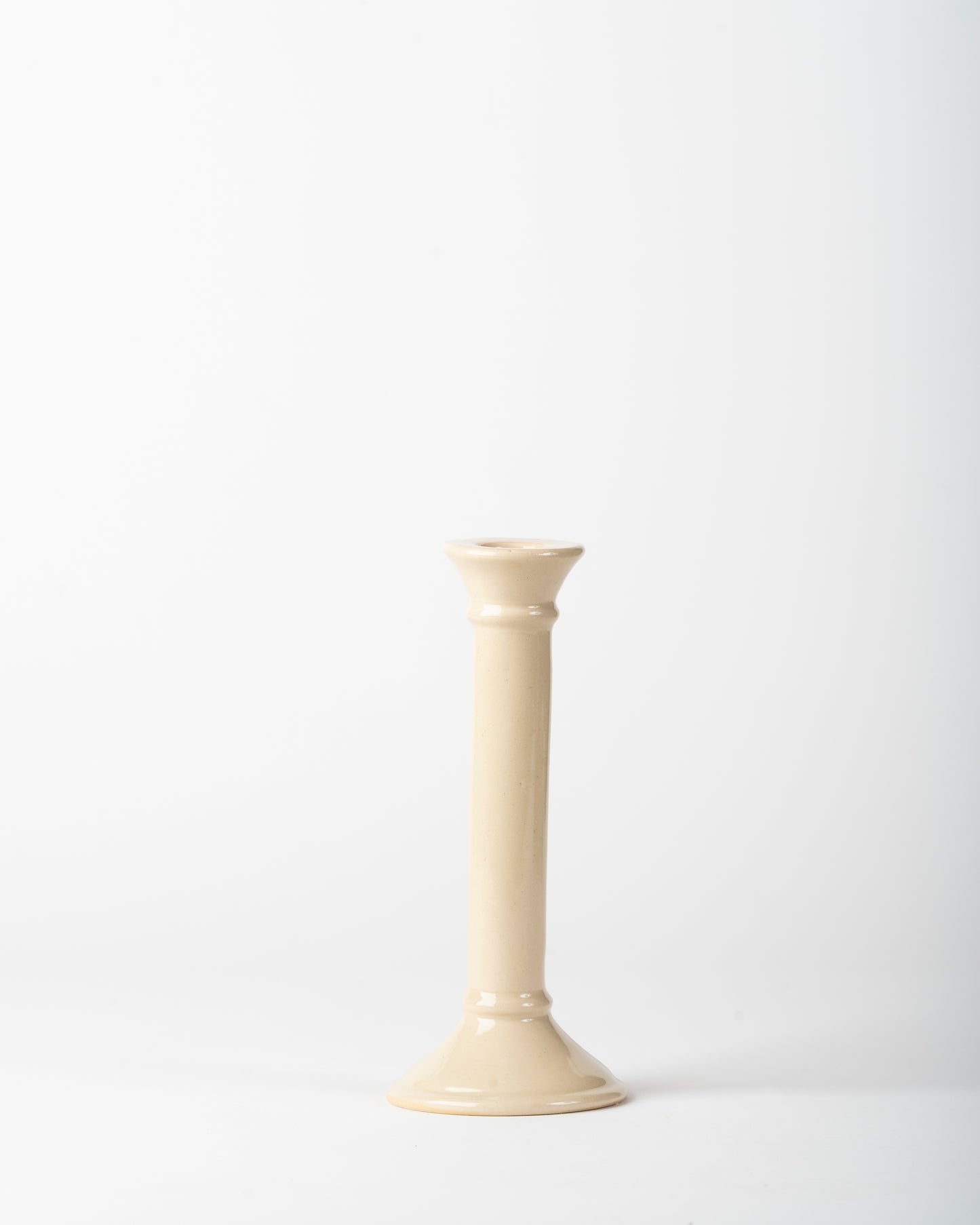 Handmade Soft Peony Pink Ceramic Taper Candle Holder – Elegant Home Décor