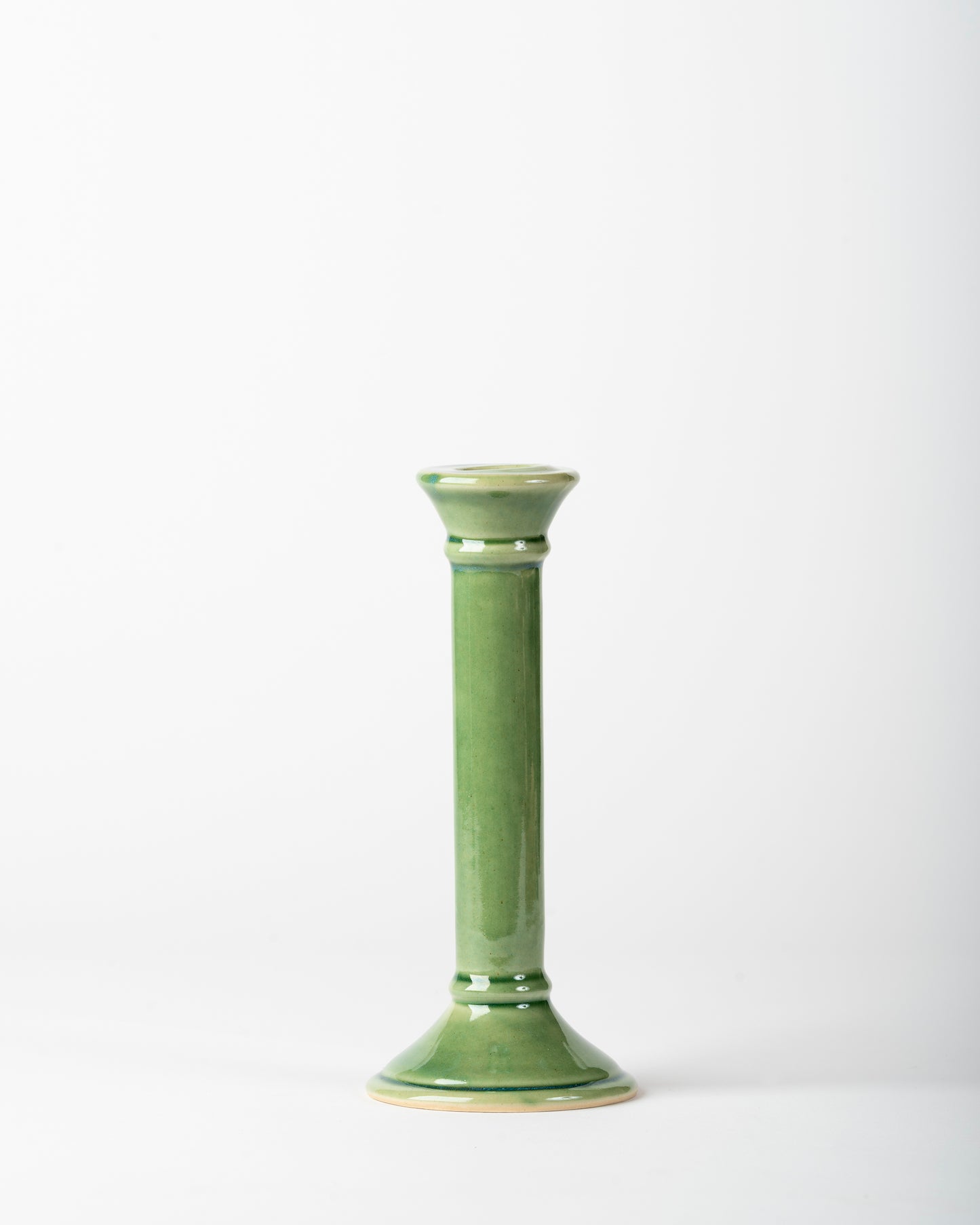 Handmade Soft Peony Pink Ceramic Taper Candle Holder – Elegant Home Décor