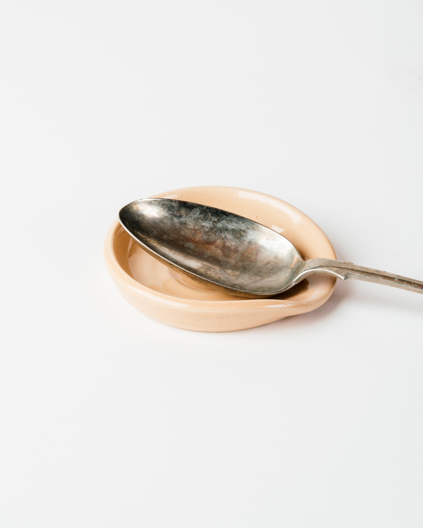 Handmade Dark Woad Blue Ceramic Spoon Rest – Minimalist Kitchen Counter Accessory for Clean Cooking & Stylish Decor