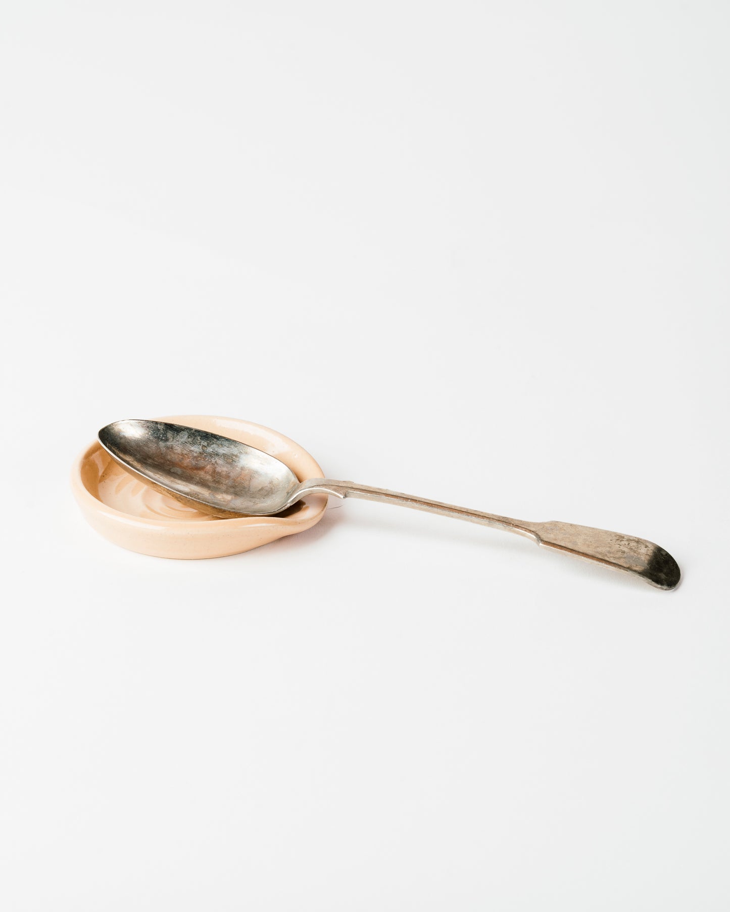 Handmade Dark Woad Blue Ceramic Spoon Rest – Minimalist Kitchen Counter Accessory for Clean Cooking & Stylish Decor