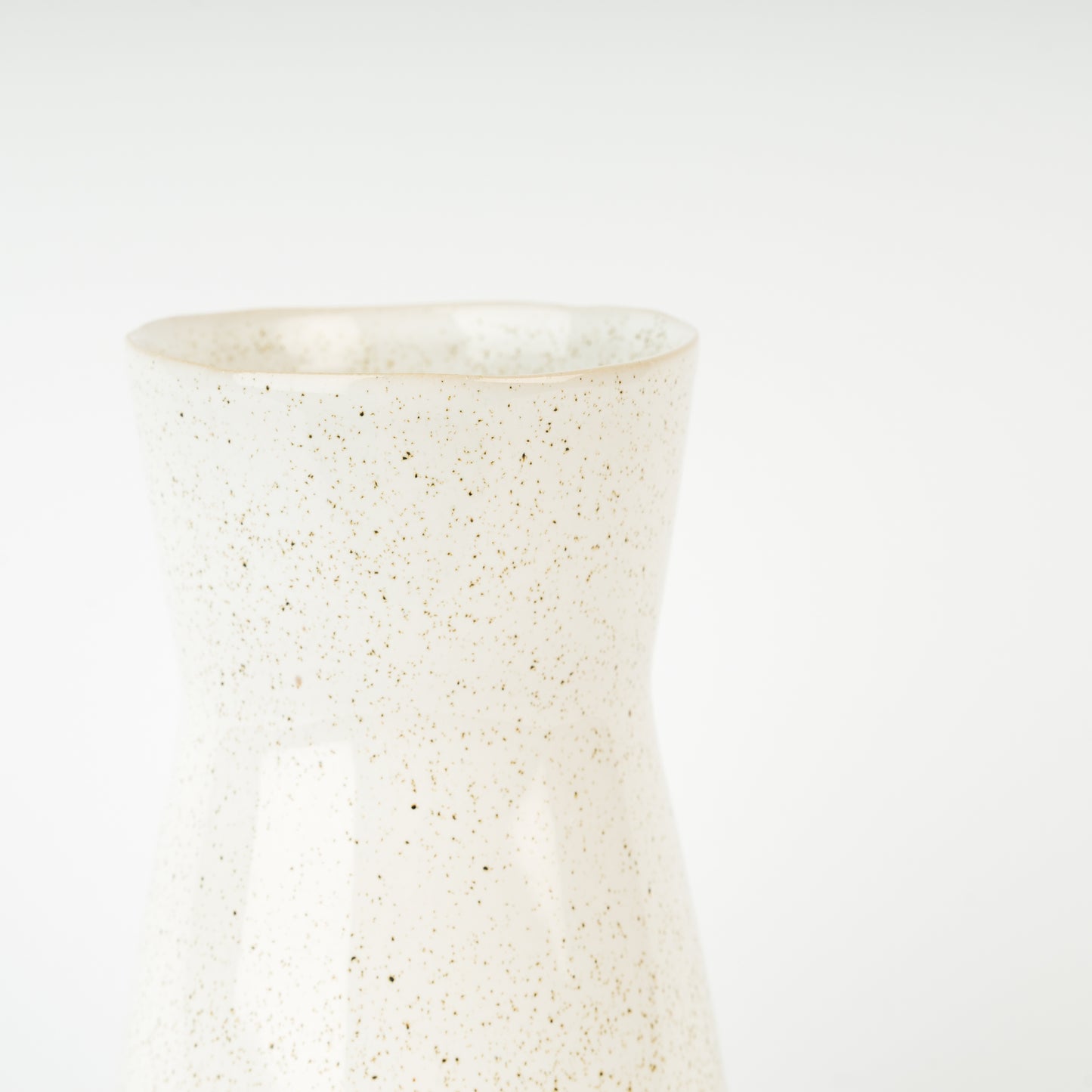 Speckled White Bouquet Vase image 1