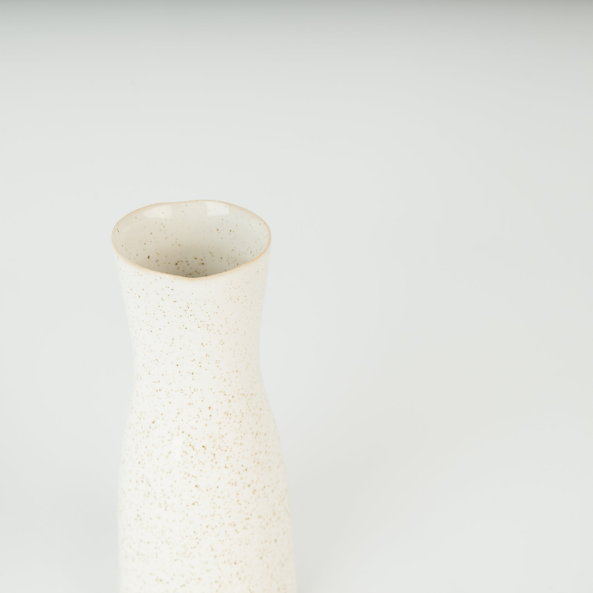 Speckled White Bud Vase image 1