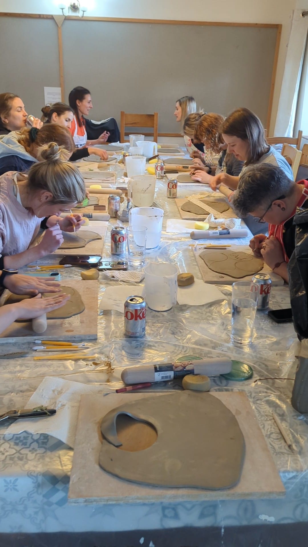 Ceramic course in action