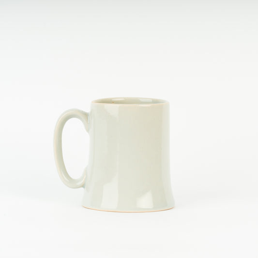 Handmade Pale Powder Blue Stoneware Half-Pint Tankard – Slip Cast Ceramic Mug with High Gloss Glaze – Sleek Traditional Pottery Beer and Tea Mug