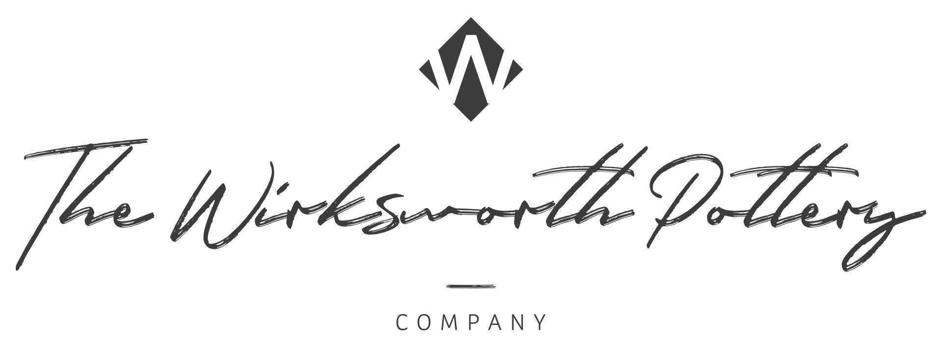 Logo and name of The Wirksworth Pottery Company on a white background